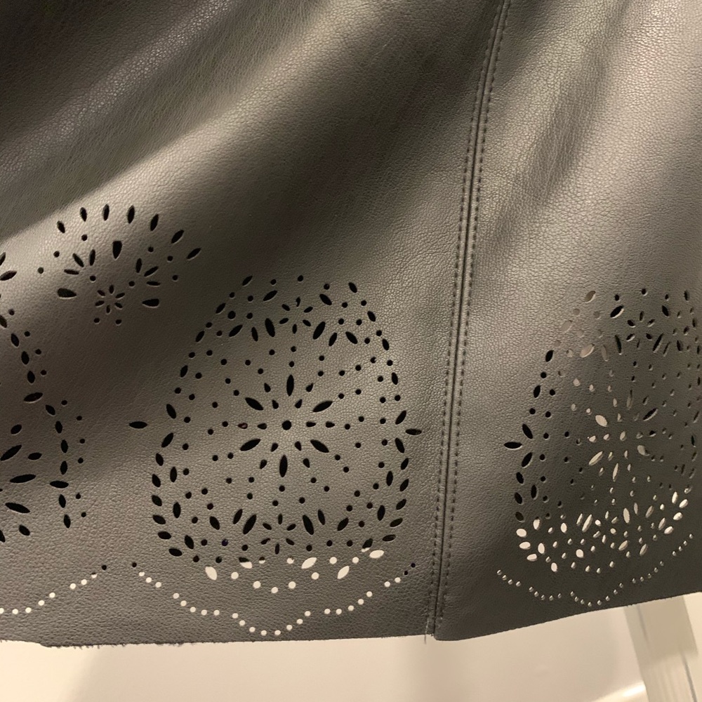ZARA FAUX LEATHER DRESS - Picture 6 of 9